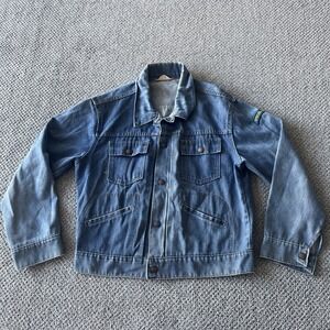 Vintage J C Penny‎ Super Denim Jean Jacket. Men's Medium. 70's 80's Snap Buttons